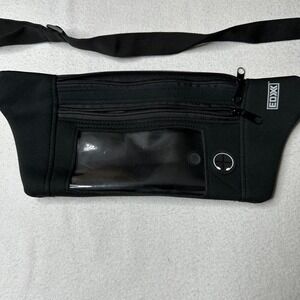 EDX Black Fanny Pack Belt Bag Water Resistant Phone Holder Pouch